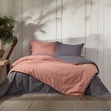 Prime Sleeks %100 Pamuk Çift Kişilik Nevresim Takımı 200X220CM, Lastikli Çarşaf, Colormix Pamuklu Yatak Örtüsü - Kiremit - 200 x 220 cm