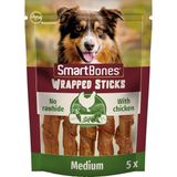 Prime Smartbones Tavuk Sargılı Medium Stick Köpek Ödülü 5'li (5 x 125GR) - Altın - Option-1
