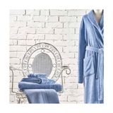 Prime Soft Pamuk 30X45 cm El Havlusu Koyu Mavi - 001-Beyaz - Option-1
