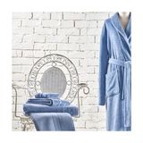 Prime Soft Pamuk 85X150 cm Banyo Havlusu Koyu Mavi - 001-Beyaz - Option-1