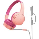 Prime Soundform Mini Kids Kablolu Kulaklık (Pembe) – Usb-C + 3,5 mm Adaptör, Dahili Mikrofon, 85 Db Ses Sınırı, Eğlenceli Çıkartmalar,, Ipad, Galaxy Uyumlu - -- - Option-1