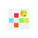 Prime Speed Cupe Rubik Küp Zeka Küpü 3x3 Canlı Renkler Hız Küpüfidget Oyuncak Seyahat Zeka Oyunu - Option-1 - 00Kahverengi
