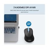 Prime SPK7538 Kablosuz Bluetooth 1600DPI 5 Tuşlu Optik Mouse Siyah