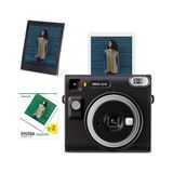 Prime SQ40 Siyah Fotoğraf Makinesi 20LI Kare Film ve Pleksi Çerçeve - Açık Bej