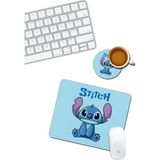 Prime Stitch Mouse Pad ve Bardak Altlığı Set - Option-1 - 0002 - Beyaz