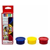 Prime Sudor Parmak Boyası, 3 Renk Set, Kırmızı-Sarı-Mavi, Çocuklar Için - -- - Option-1