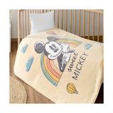Prime Taç Mouse Toolkit Çizgi Film Karakteri Pamuk-Polyester Karışım Battaniye, Bej, Siyah, Bebek - 2328M - 1 x 32 x 27 cm