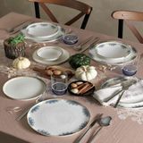 Prime Taç Porselen Yemek Takımı Mavi 6 Kişilik - 374-Yeşil