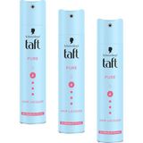 Prime Taft Pure Saç Şekillendirici Spreyi 250ML (3 Paketi) - Acı Kahve - --