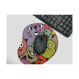 Prime Temalı Baskılı Bilek Destekli Mouse Pad - Dünya Serisi - Option-1 - 0002 - Beyaz