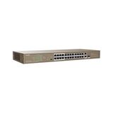 Prime Tenda 24PORT 250W Full Poe TEF1126P-24-250W 10/100/ 2X1000 1x Sfp Yönetilemez Switch Rackmount - Option-1 - Beyaz