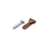 Prime Tıraş Bıçağı Seyahat Kılıfı, Çift Taraflı Deri Koruma, Çıtçıt Kapaklı Emniyetli Taşıma (Kahverengi) - 001-Renkli