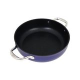 Prime Titanium 20CM Tencere, Çelik Kulp, Özel Çerçeveli Cam Kapak Metalik Mavi - (No Color) - Option-1