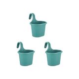Prime Tom1 Askılı Balkon Saksıları, 22,2 Cm, 3 Litre, 3 Adet Yeşil