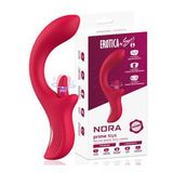 Prıme Toys Nora Şarjlı 2 In 1 Klitoris G Nokta Uyarıcı Dönen Dil Hareketli Kavisli Vibratör