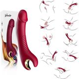 Prıme Toys Tornado 360° Dönebilen Su Geçirmez G Nokta Uyarıcı Vibratör - Bordo