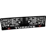 Prime Türkiye Yazılı Plaka Altı Takmatik Kapaklı Siyah Plakalık - 0 - 3 Yaş - 0 - Siyah