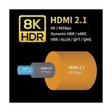 Prime Ultra Sertifikalı Hdmı® 2.1b Kablo - (2.1b/2.1/2.0b/2.0/1.4) 10K, 8k 60Hz, 4K 240Hz 165Hz 144Hz 120Hz 60Hz, Earc, Hdcp2.3, Hdr, D-Hdr, Dolby Vision, Dolby Atmos (2m) - Option-1 - Ahşap