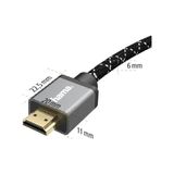 Prime Ultra Speed HDMI Kablo, Metal Altın Uç, 8k,2m - Option-1 - Ahşap