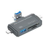 Prime USB Ligtning iphone ile Uyumlu - iPad ile Uyumlu ve Type-C Girişli Kart Okuyucu Multi Otg USB C Adapter Sd Tf Micro Card Reader Micro USB Adapter Lighting Için Dönüştürücü ADS-368 - Option-1