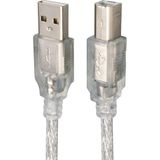 Prime USB Yazıcı Kablosu 1,5 Metre 2.0V Şeffaf (SL-U2015) - Option-1