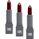 Prime Uzun Süre Kalıcı Yoğun Renk Veren Nemlendirici Parlak Ruj - Glossy Lipstick 324 Raspberry Marmalade (3 Paketi) - Option-1