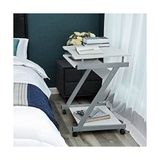 Prime Vasagle Çalışma Masası, 4 Tekerlekli Bilgisayar Masası, Pc Masası, Pürüzsüz Klavye Uzatma, Kolay Montaj, Yerden Tasarruf Sağlayan Z-Şekilli Pc Masası, Beyaz, LCD811W, 60 x 48 x 73 cm - 1 GB - Acı Kahverengi - Option-1