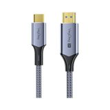 Prime Veggieg Type-C To HDMI Kablo 8k 60Hz 4K 240Hz Hdr 3D 48GBPS Örgülü Usb-C To HDMI Kablo 2 Metre - Option-1 - Ahşap