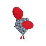 Prime Viemso Çini Desenli Runner 6'lı Kırmızı Supla Set V00020886 - Option-1 - 0 - Siyah