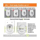 Prime Visam Mimoza Çoçuk Adaptörlü Yavaş Kapanır Termoplast Klozet Kapağı - 000-Siyah - Option-1