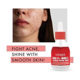 Prime Vıtayes Aha%10 Bha%2 Kırmızı Peeling Cilt Serumu - Gözenek Sıkılaştırıcı, Cilt Canlandırıcı, Yenileyici, Ton Eşitleyici, Arındırıcı, Siyah Nokta ve Akne Karşıtı, Anti-Aging, Yaşlanma Karşıtı 30 ml - Option-1