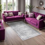 Prime Vonno Kadife Kaymaz Pamuk Tabanlı Yıkanabilir Antibakteriyel Salon Halısı 100X150 - 374-Yeşil