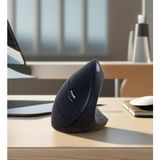 Prime W925 Kablosuz Ergonomik Dikey Mouse, 2.4ghz, LED Işıklı, 1000/1200/1600 Dpı, Siyah