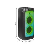 Prime Wave8 8 Inç (20,3 Cm) Çift Woofer’lı Hoparlör, 600W, Bluetooth, Usb/microsd, Wave LED Efekti, Tws Kablosuz Bağlantı, Siyah - 01-Siyah