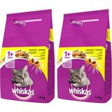 Prime Whiskas Tavuklu ve Sebzeli Yetişkin Kuru Kedi Maması 1,4 kg (2 Paketi) - 0,01 gr