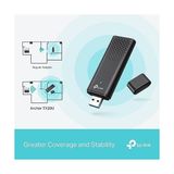 Prime Wifi Stick 6 Güçlü AX1800MBPS, Archer TX20U, Wlan USB Adaptörü, Wlan Dongle, USB 3.0 Dual-Band, 2.4g/5ghz, Mu-Mımo, Wpa3, Windows 11/10 ile Uyumlu - 0 - Siyah - Option-1
