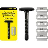 Prime Wilkinson Sword Klasik Tıraş Bıçağı Makinesi ve 5 Yedek Bıçak 1 Paket (1 x 0.400 G) - Option-1
