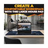 Prime World Xxl Profesyonel Ekstra Büyük Mouse Pad ve Bilgisayar Oyunu Mouse Mat Oyun Klavyesi Kaymaz Mouse Pad'ler Masa Için 89,9 cm x 39,9 cm Ev Ofis Masa Pedi Klavye ve Oyun Pedi Için Fare Altlığı - Option-1 - 0002 - Beyaz