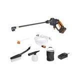 Prime Worx WG620E.2 20VOLT 2.0AH. Li-Ion 24 Bar Basınçlı Yıkama Tabancası + 4 Parça Yıkama Seti - Option-1 - (ClearEyelets)Black-RadiantOrchid