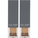 Prime Yaşlanma Karşıtı Vitamin Içeren Nemlendirici SPF15+ Fondöten - Anti Aging Foundation 502 Pale Sand (2 Paketi) - Option-1