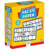 Prime Yaz Çiz Öğren 3+ Yaş ve Üzeri Çocuklar Için 12 Parçalı Eğitici Etkinlik Oyunu - Option-1