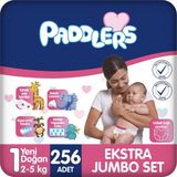 Prime Yenidoğan Bebek Bezi 1 Numara (2-5 Kg) 256 Adet – Ekstra Set - 0 - 1 Ay