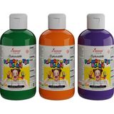 Prime Yeşil-Mor-Turuncu Parmak Boyası 3'lü Set 3X250GR - Çok Renkli