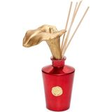 Prime Yılbaşı 130 ml Kırmızı Glow Gala Çiçek Taş Çubuklu Vanilya Oda Kokusu - Option-1