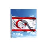Prime Zc Bayrak Kıbrıs Milli Gönder Bayrağı 100X150 cm Raşel Dijital Baskı - Kestane Akaju - Option-1