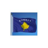 Prime Zc Bayrak Kosova Milli Gönder Bayrağı 100X150 cm Raşel Dijital Baskı - Kestane Akaju - Option-1