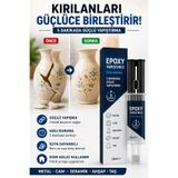 Primeaks Epoksi Şırınga Tipi Yapıştırıcı 24 ml | Cam Seramik Porselen Ahşap Güçlü Epoksi Yapıştırıcı