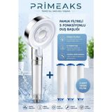 Primeaks Filtreli Duş Başlığı 3 Yedek Filtreli Su Arıtmalı Duş Başlığı Kireç Önleyici