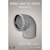 Primeaks Fırat Pvc Kapalı Dirsek 110 mm 87° Pvc Boru Dirseği