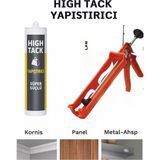 Primeaks High Tack Beyaz Yapıştırıcı + Kalın Plastik Silikon Tabancası Set – Korniş, Çıta, Panel Montajı Için Süper Yapışma
